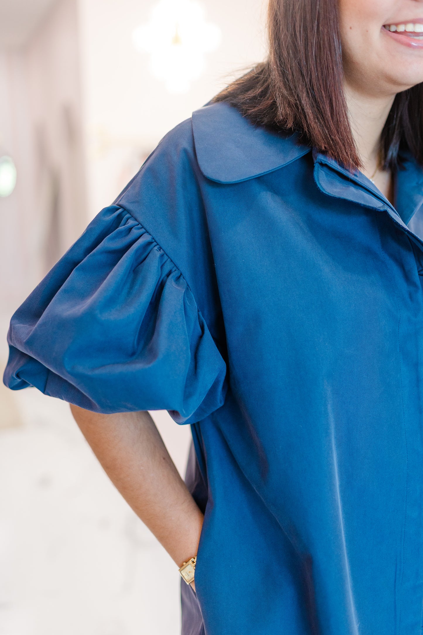 Navy Scallop Trench