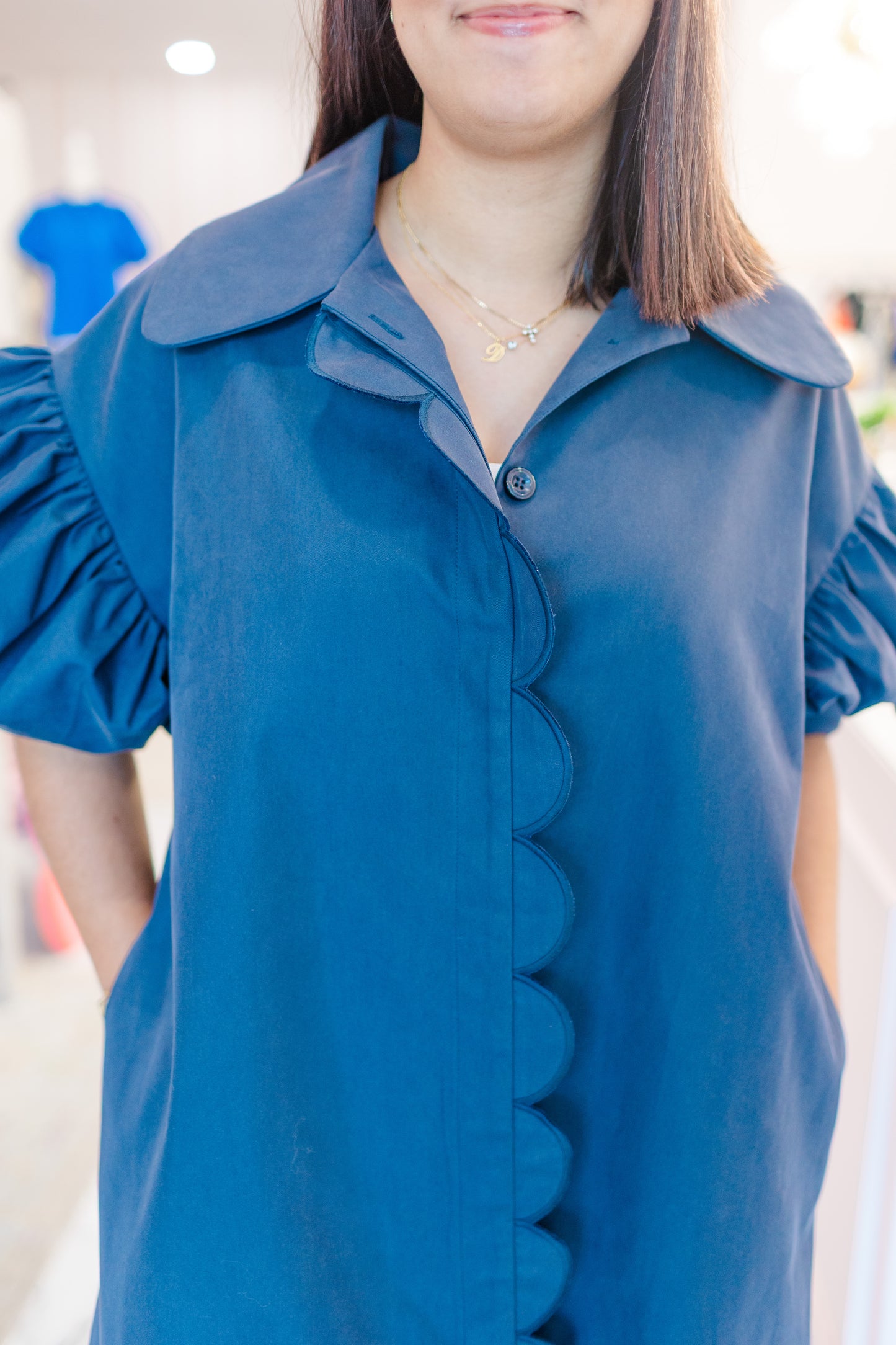 Navy Scallop Trench