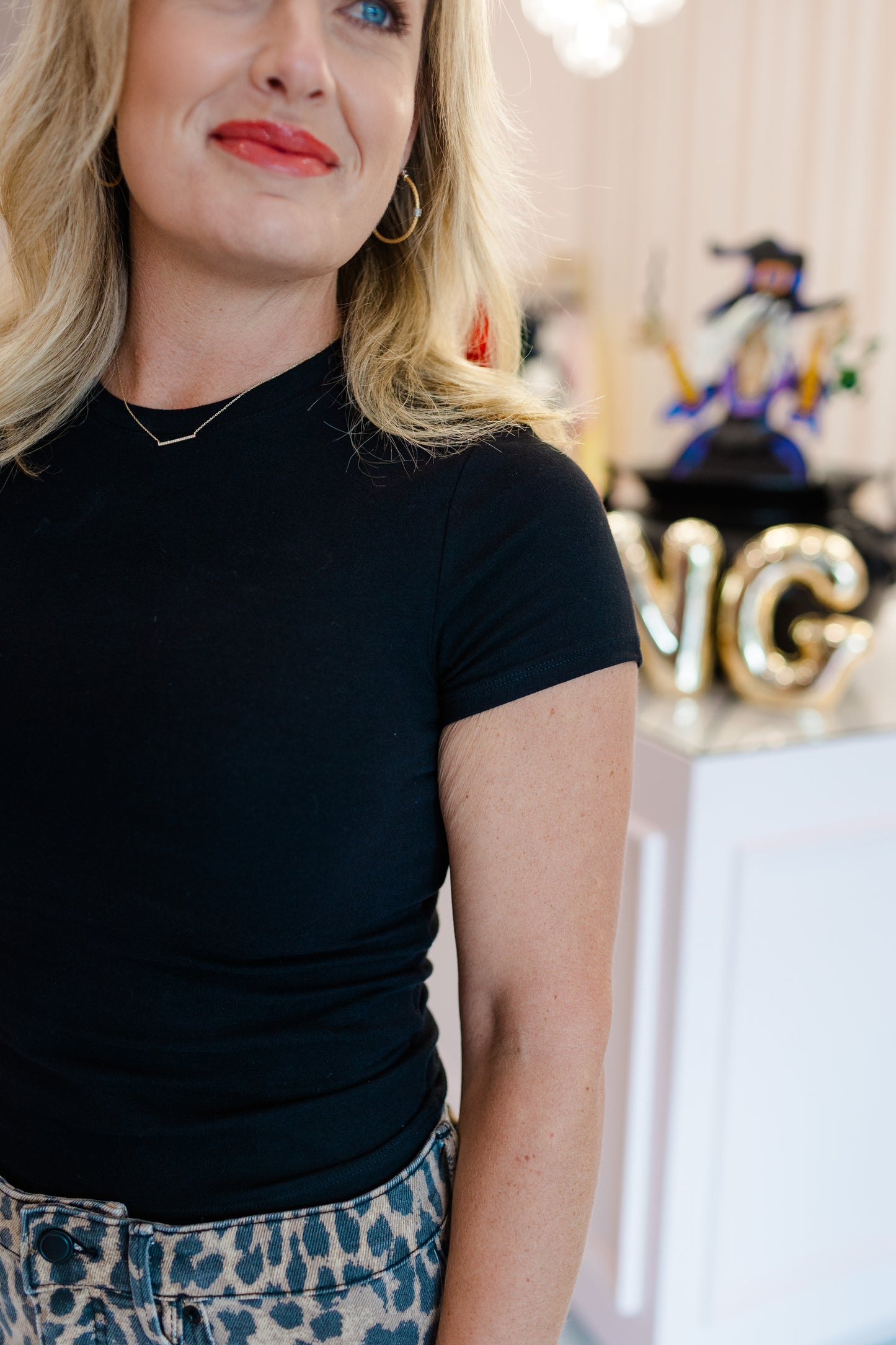 Super Stretch Baby Tee - Black