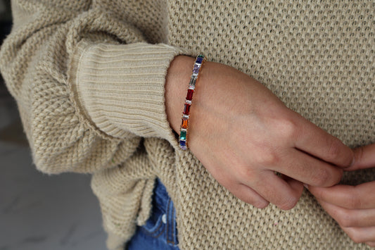 Rainbow Glow Bracelet Horizontal