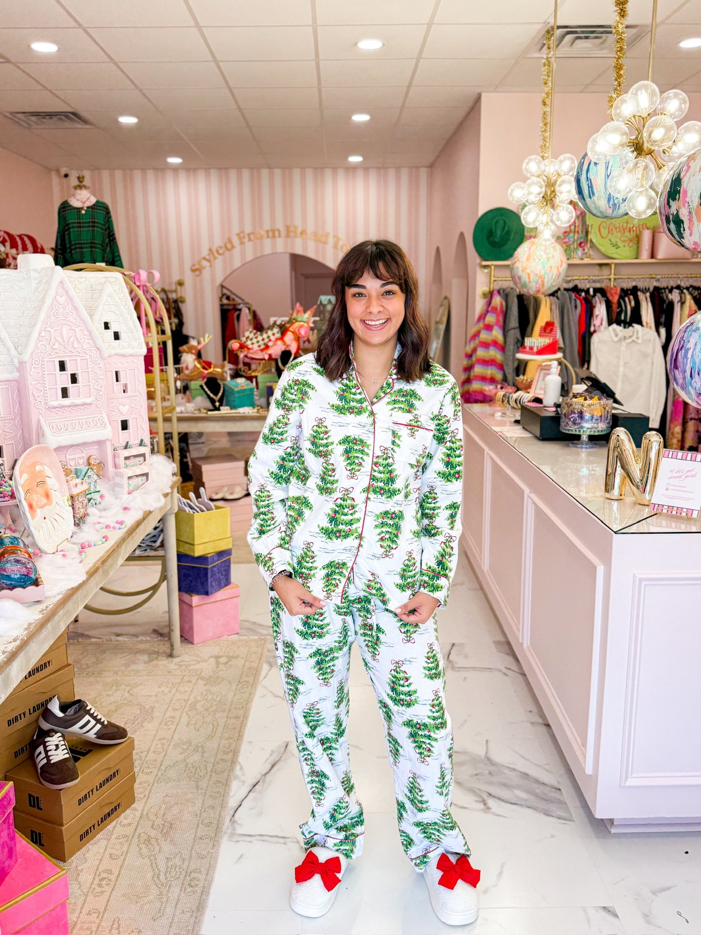 Oh Christmas Tree Flannel PJ Set