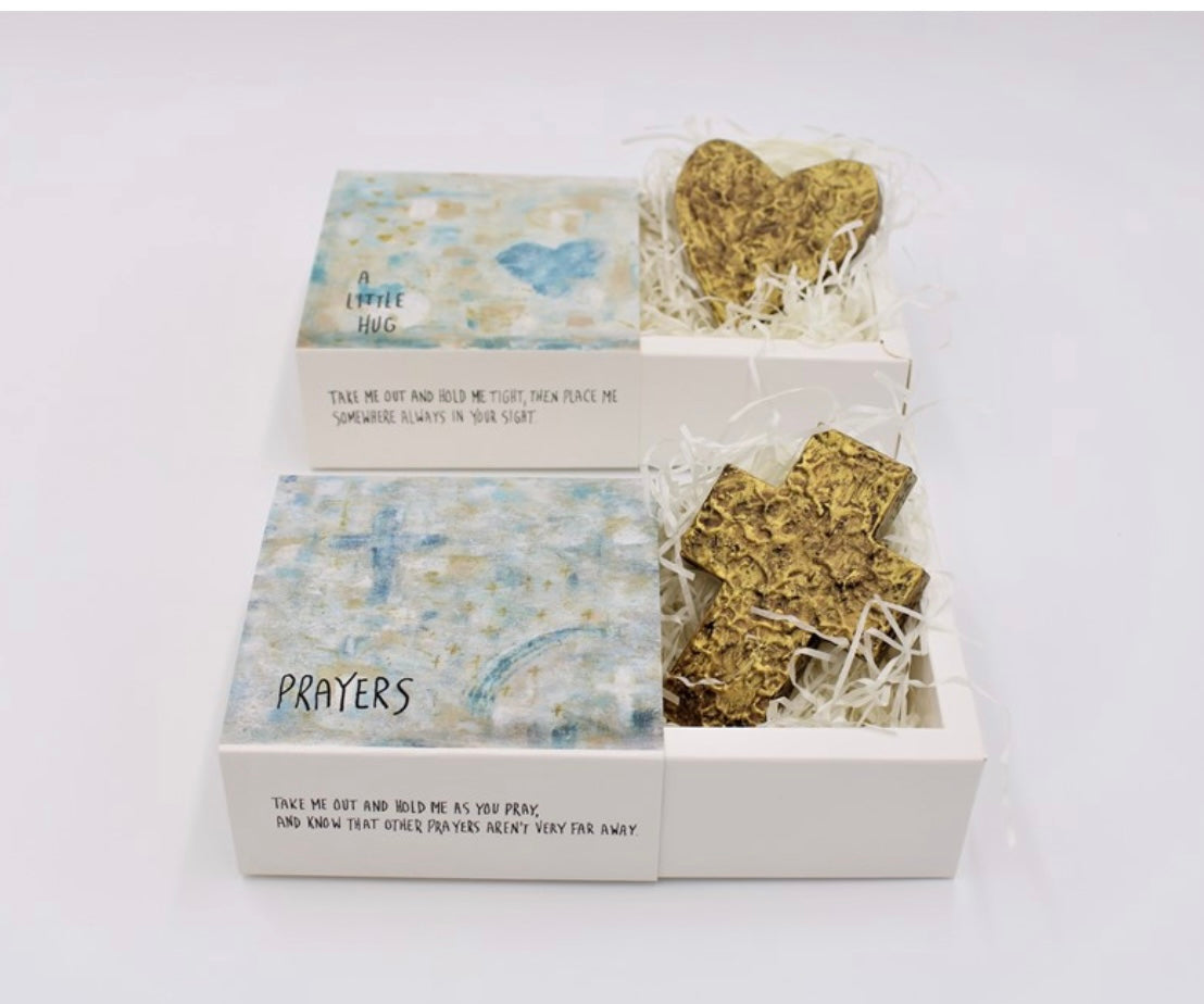 Chunky Wood Cross Prayers, Box 5x5x2 ©Tawnya Norton