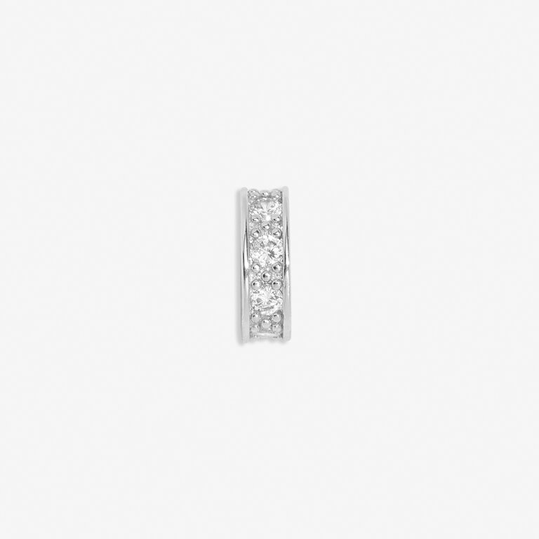 Pavé Charm Link In Silver Plating