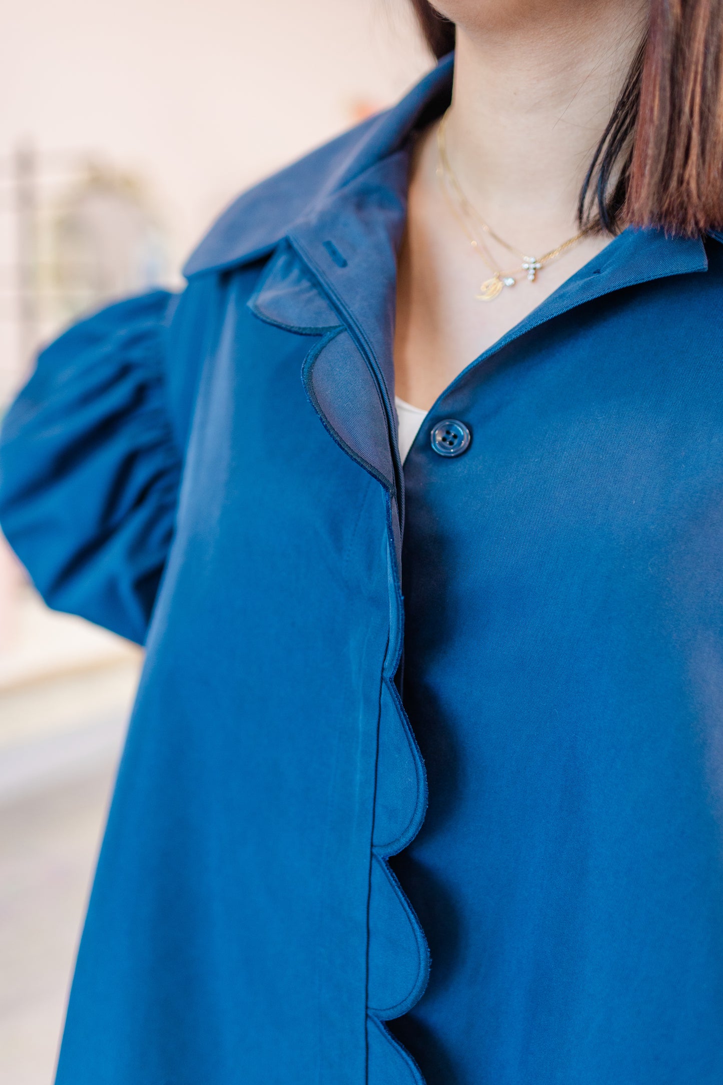 Navy Scallop Trench