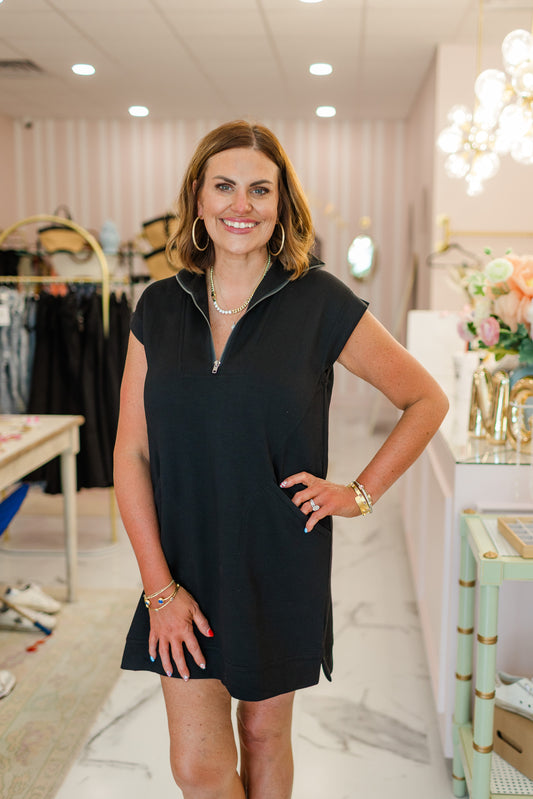 Jet Set Half-Zip Dress