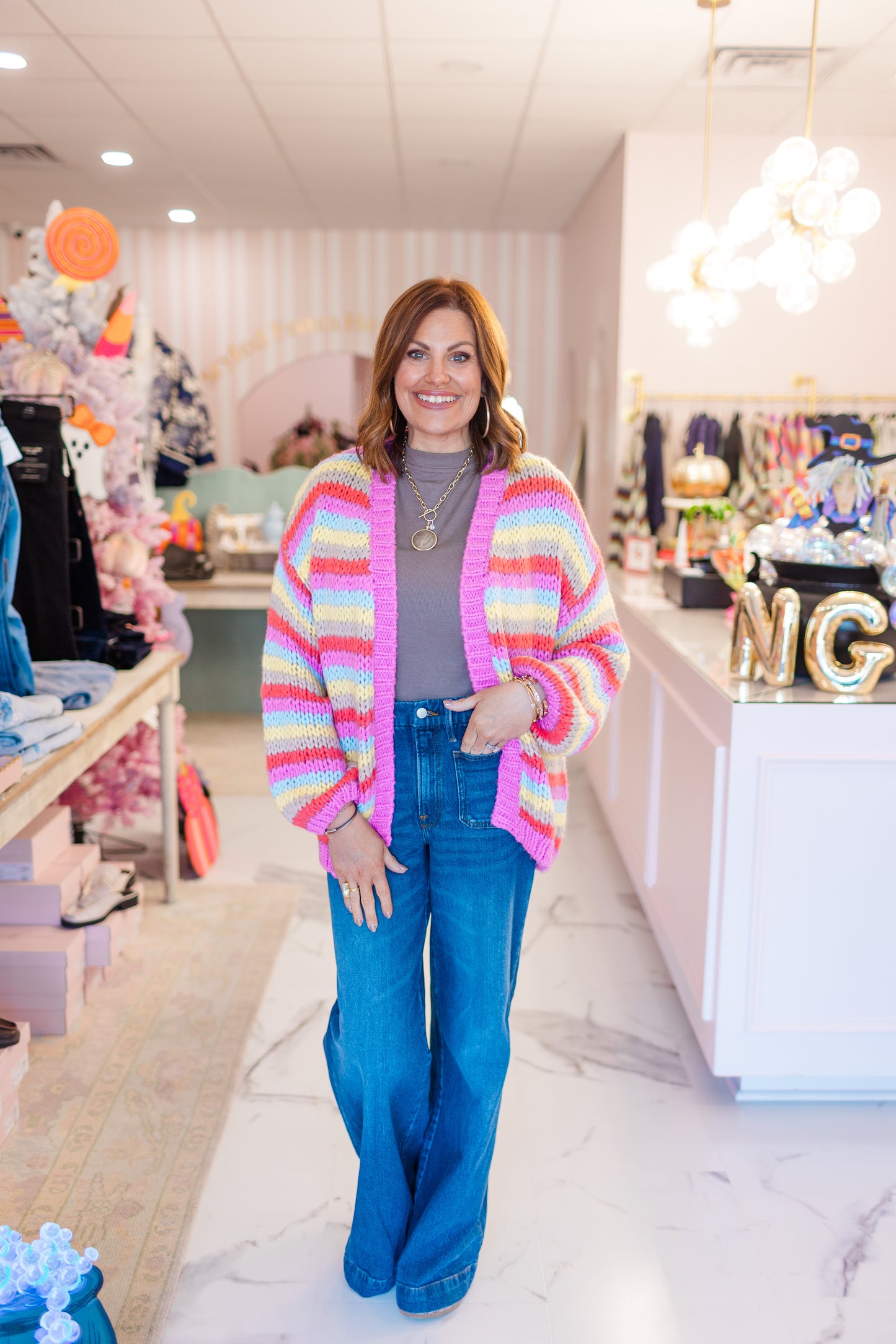 The Festival Stripe Cardigan