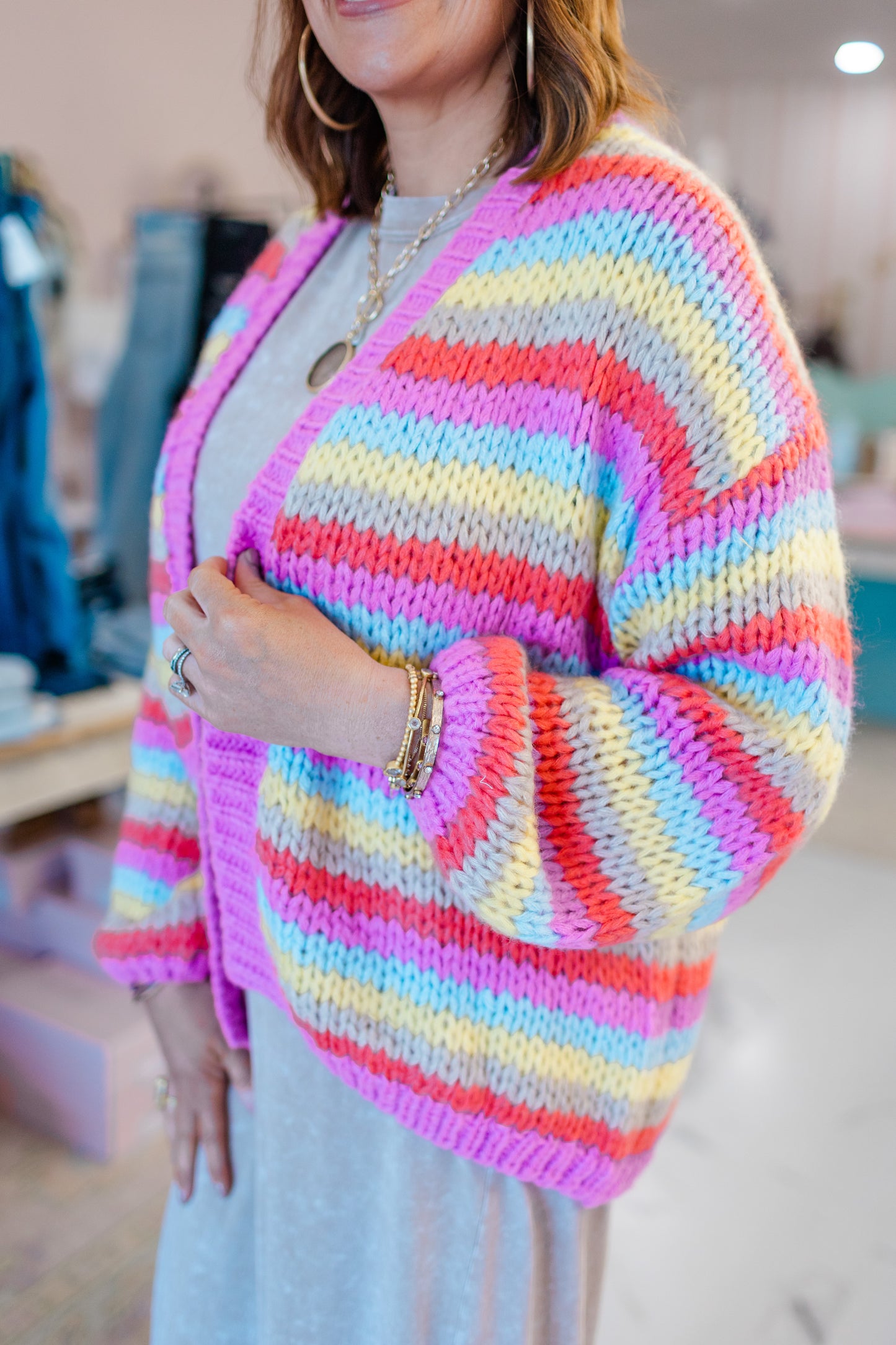 The Festival Stripe Cardigan
