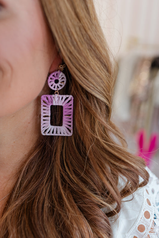 Sunset Tide Earrings – Purple