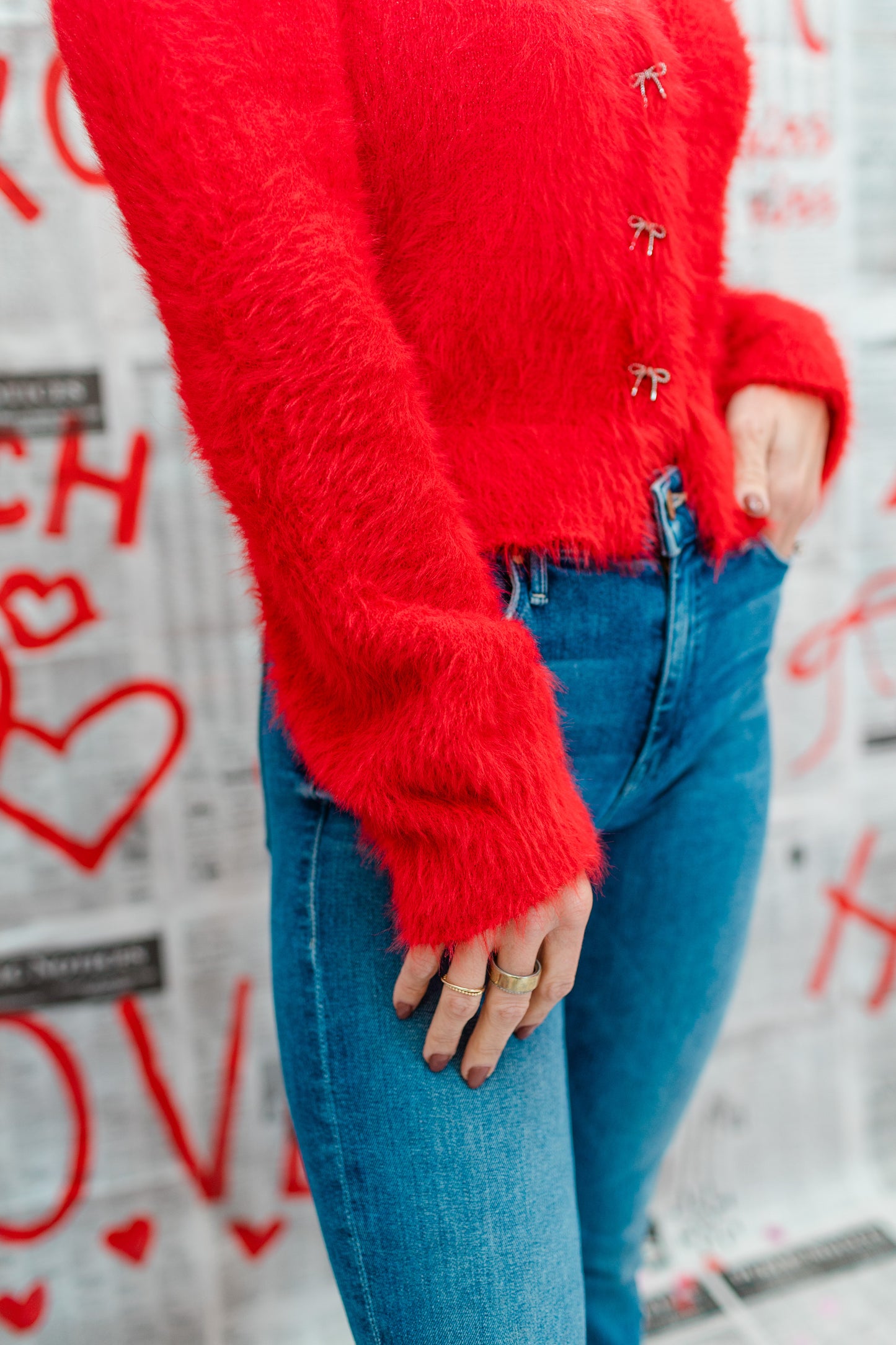 Heartbreaker Fuzzy Cardigan