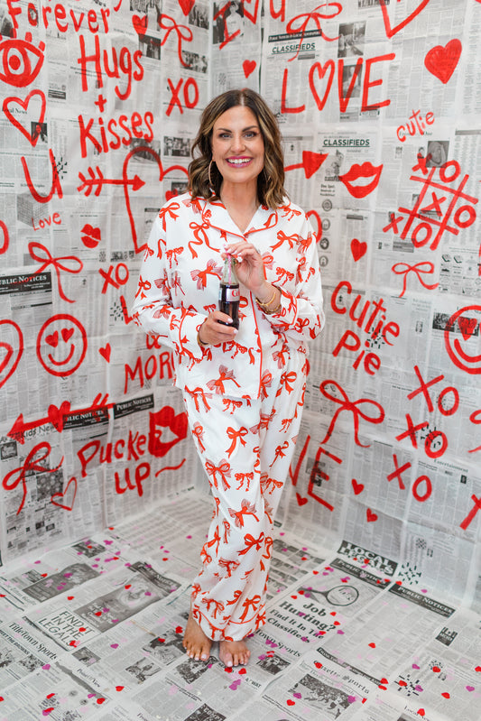 XOXO Bow Dreams Pajama Set