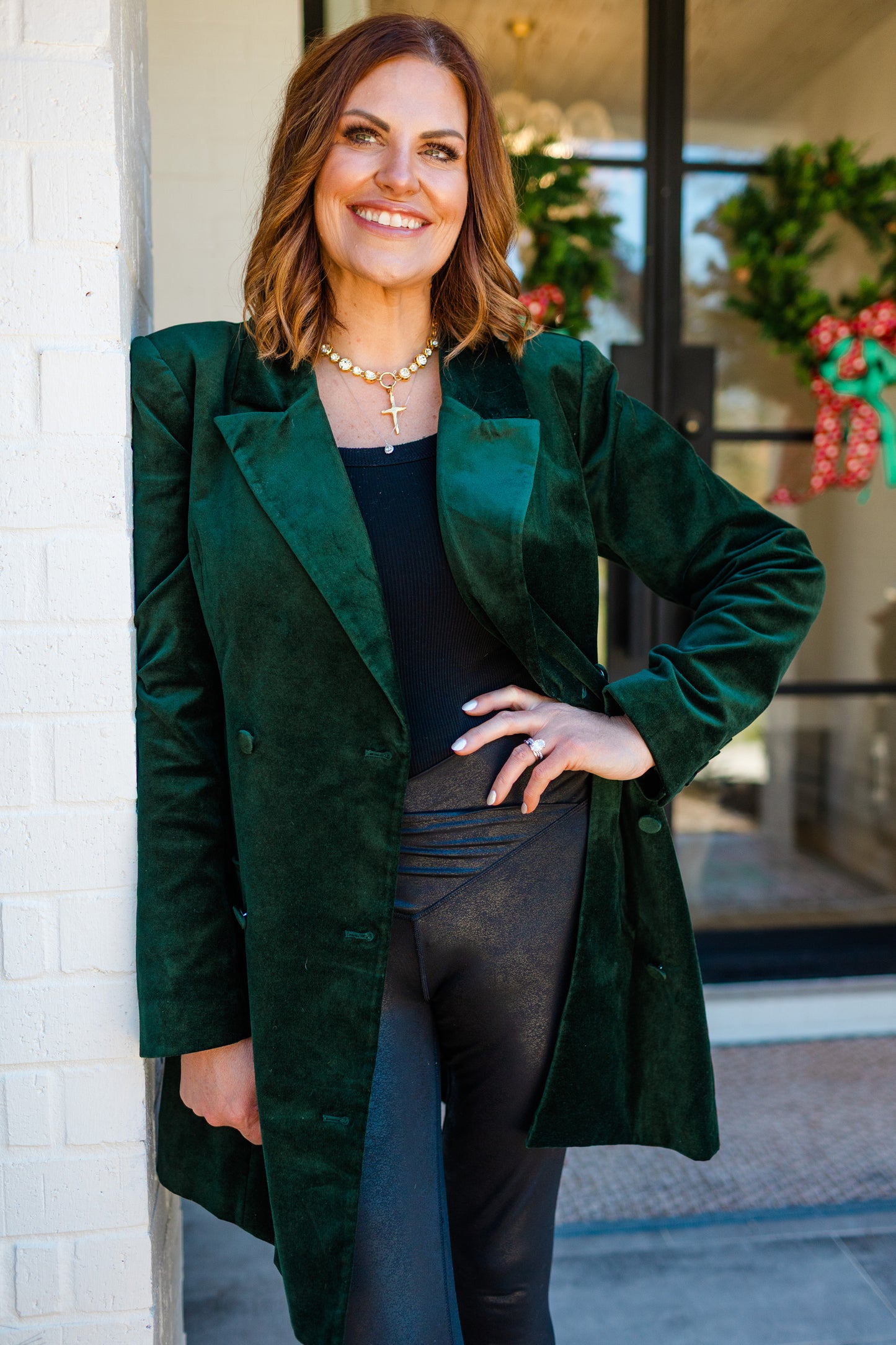 The Park Avenue Velvet Blazer Dress