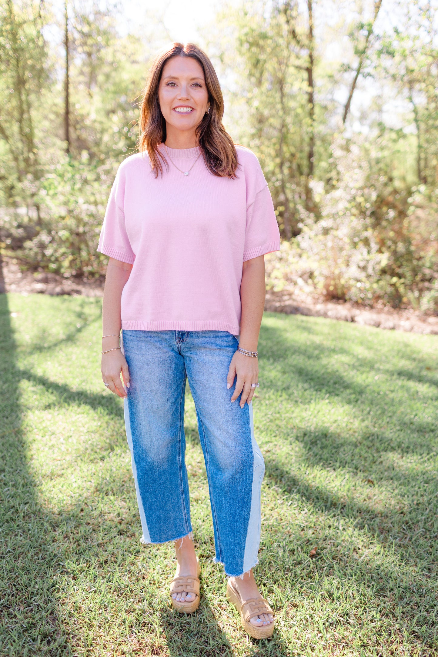 The Eliza Top | Strawberry Milk