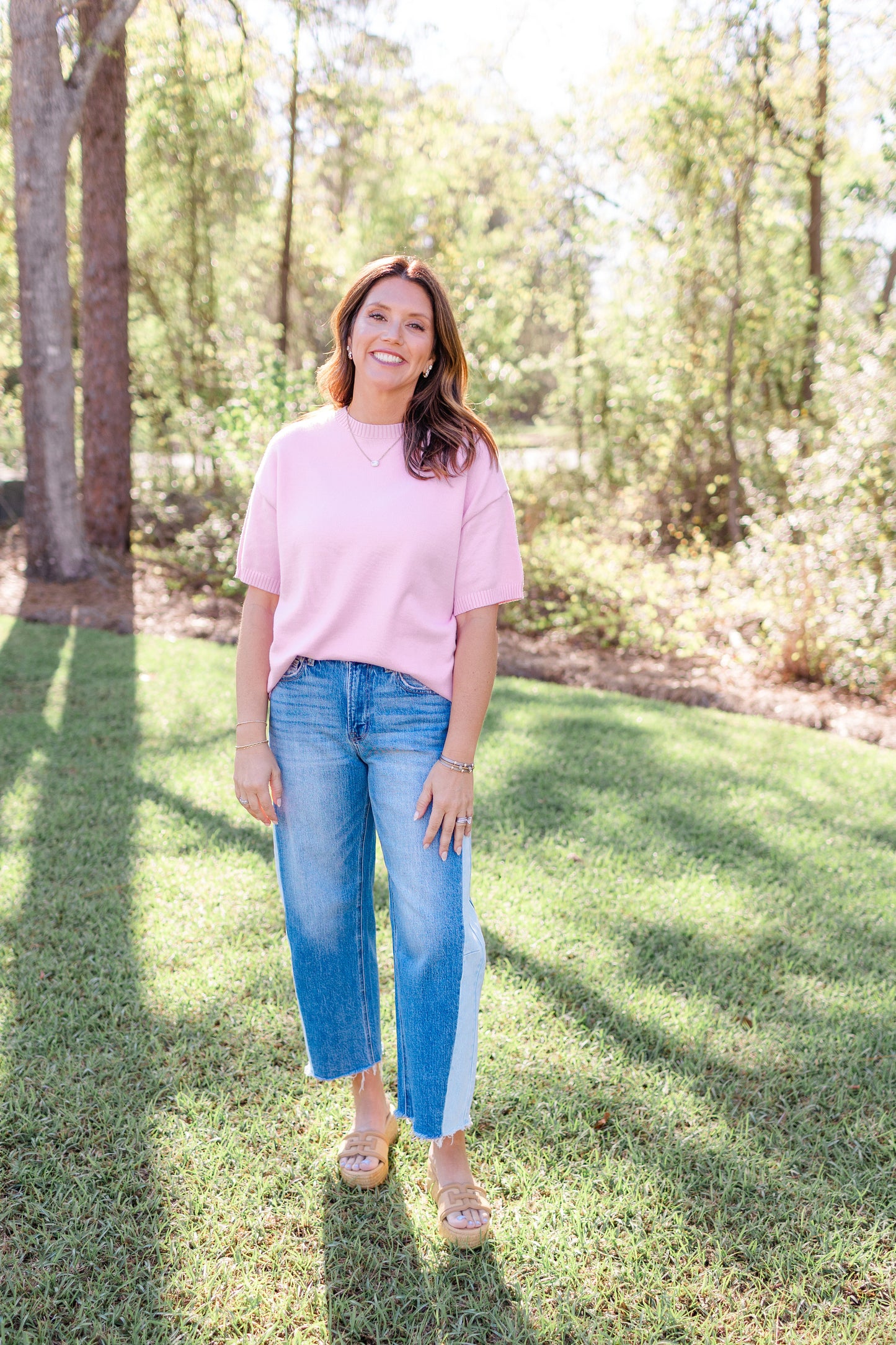 The Eliza Top | Strawberry Milk