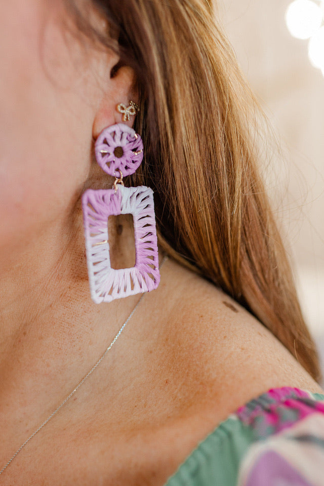 Sunset Tide Earrings – Purple