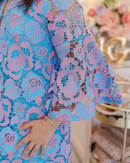 Cotton Candy Dream Eyelet Dress