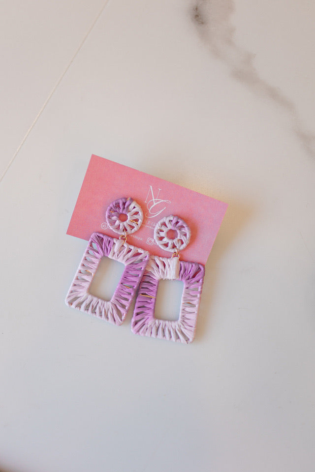 Sunset Tide Earrings – Purple