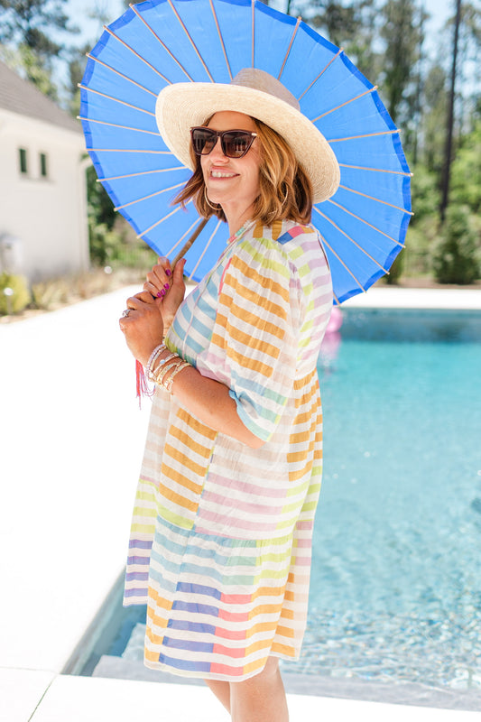 Colorful Stripe Bondi Dress
