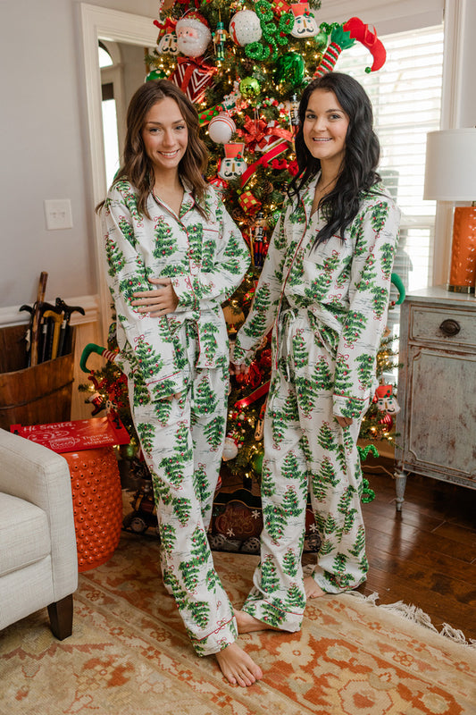 Oh Christmas Tree Flannel PJ Set