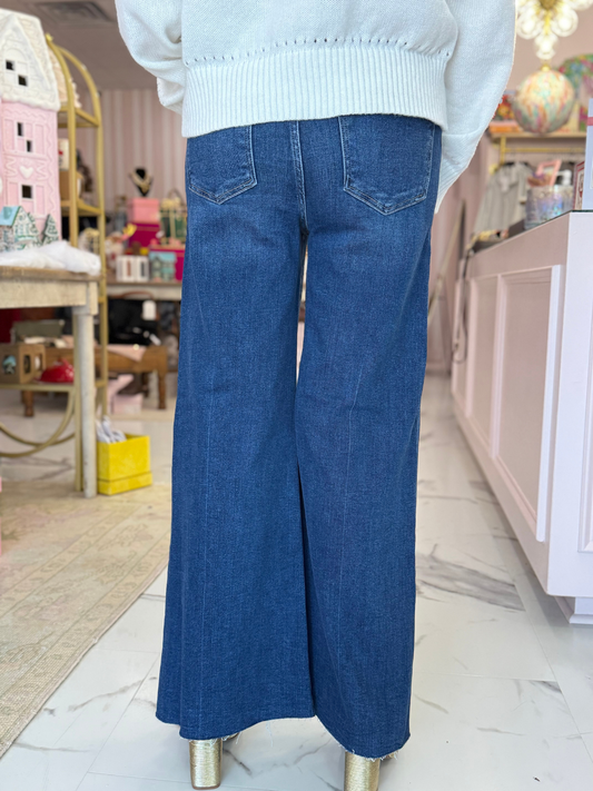 Penny Cropped Palazzo Jeans