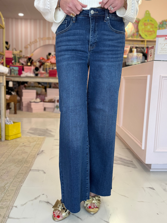 Penny Cropped Palazzo Jeans