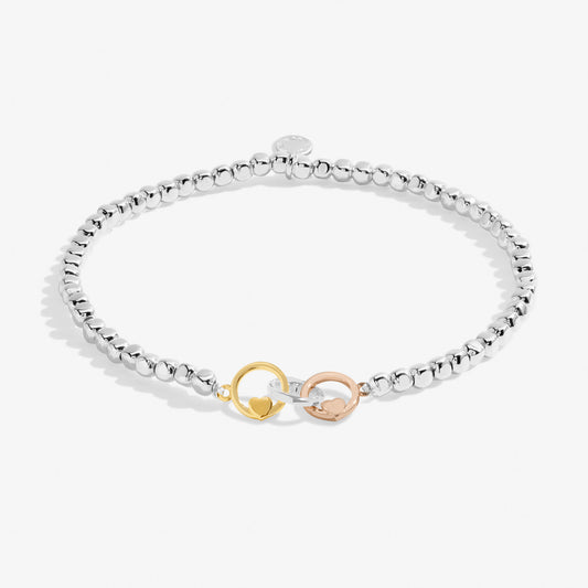 Forever Yours 'Dream Believe Achieve' Trio Bracelet In Silver, Gold-Tone And Rose Gold-Tone Plating