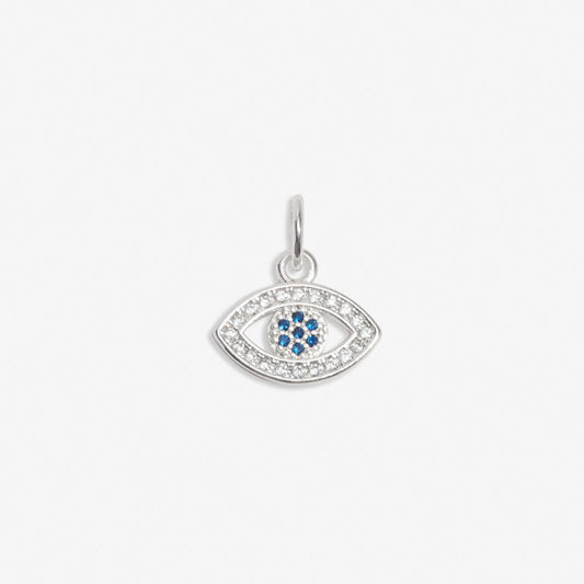 Evil Eye' Small Charm In Silver Plating