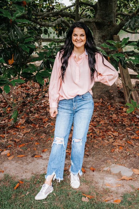 Cotton Candy Pink Blouse