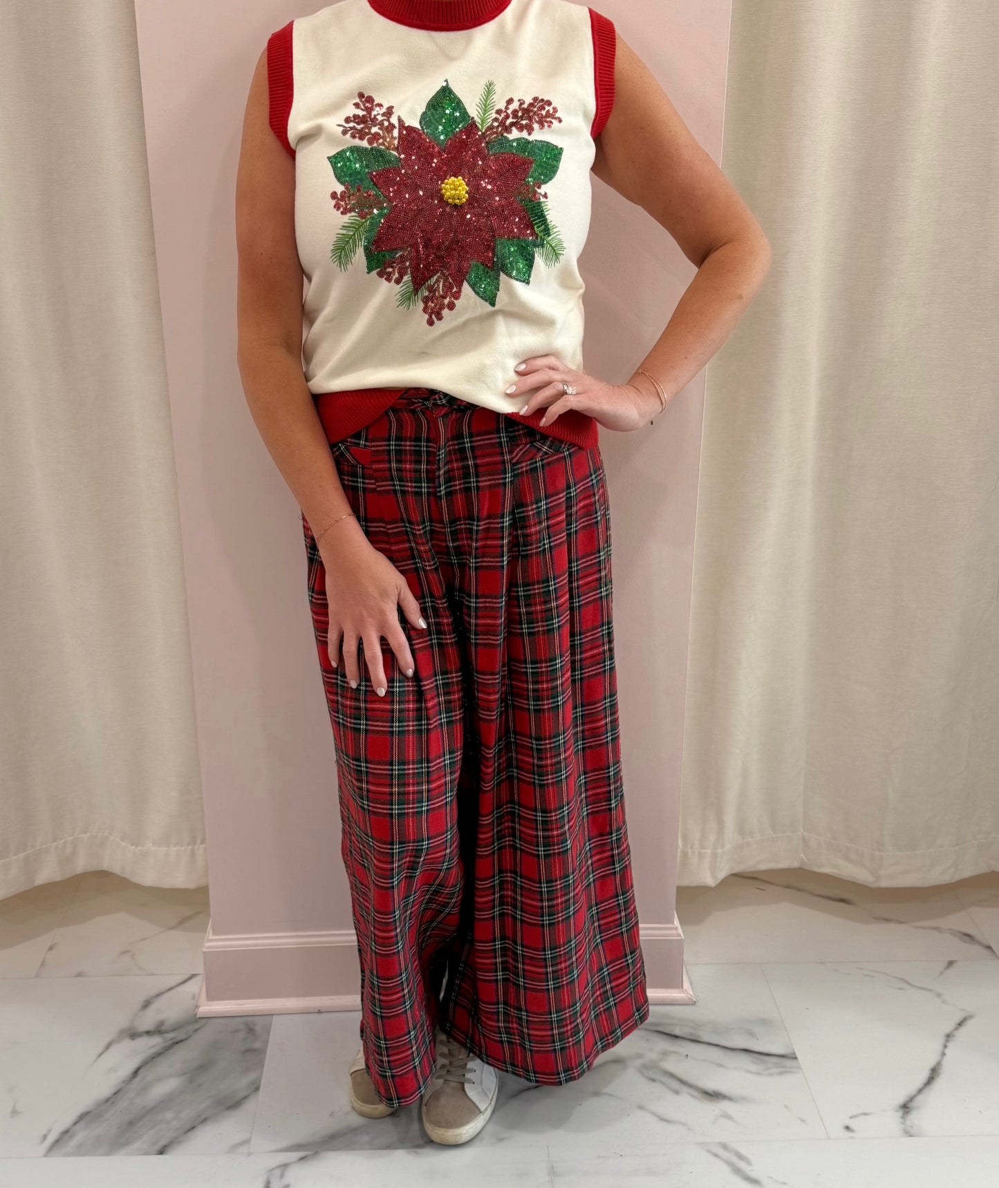 Mistletoe Plaid Pants