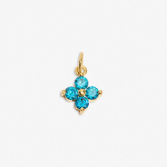 Flower Power' Small Charm In Gold-Tone Plating