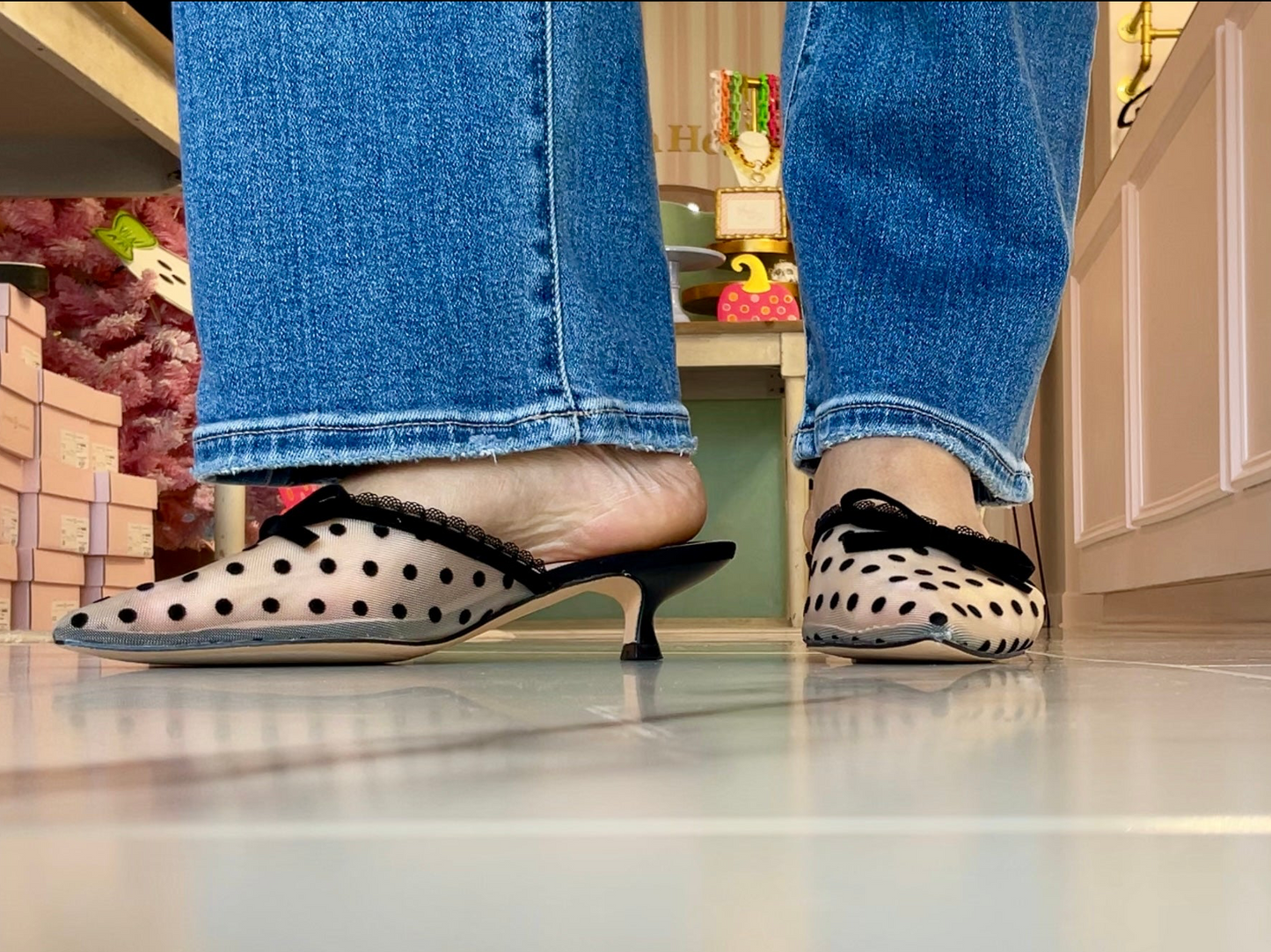 The Dottie Kitten Heels