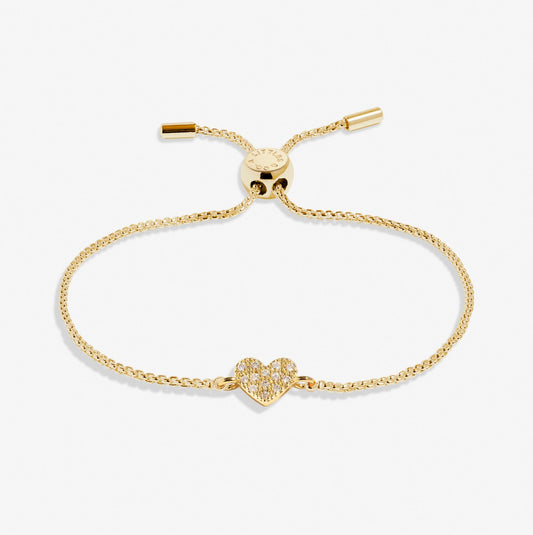 Mini Charms Pavé Heart Bracelet