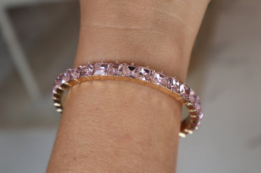 Radiant Gem Bracelet - Pink