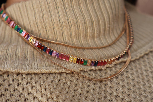 Dual Charm Layered Necklace