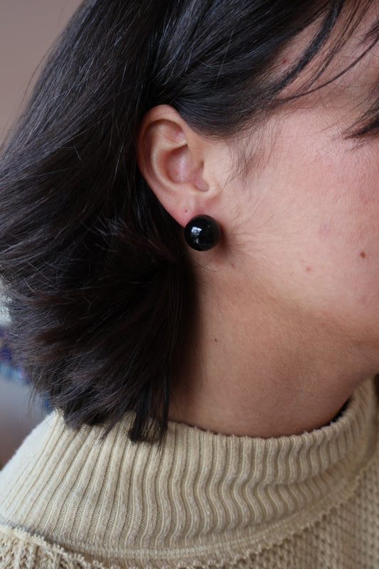 Midnight Orb Studs