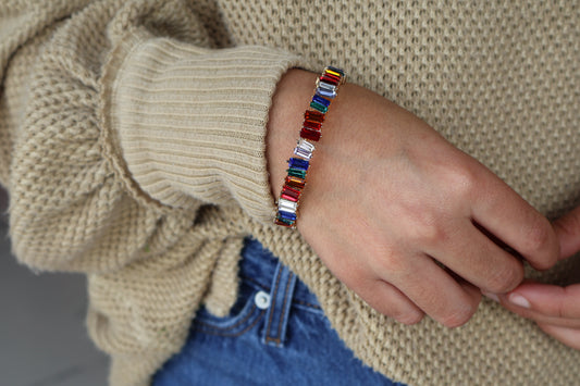 Rainbow Glow Bracelet Vertical