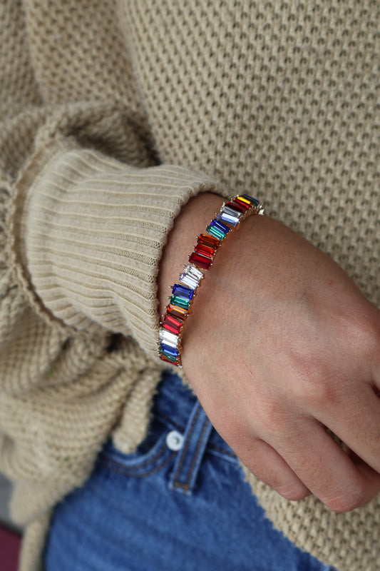 Rainbow Glow Bracelet Vertical