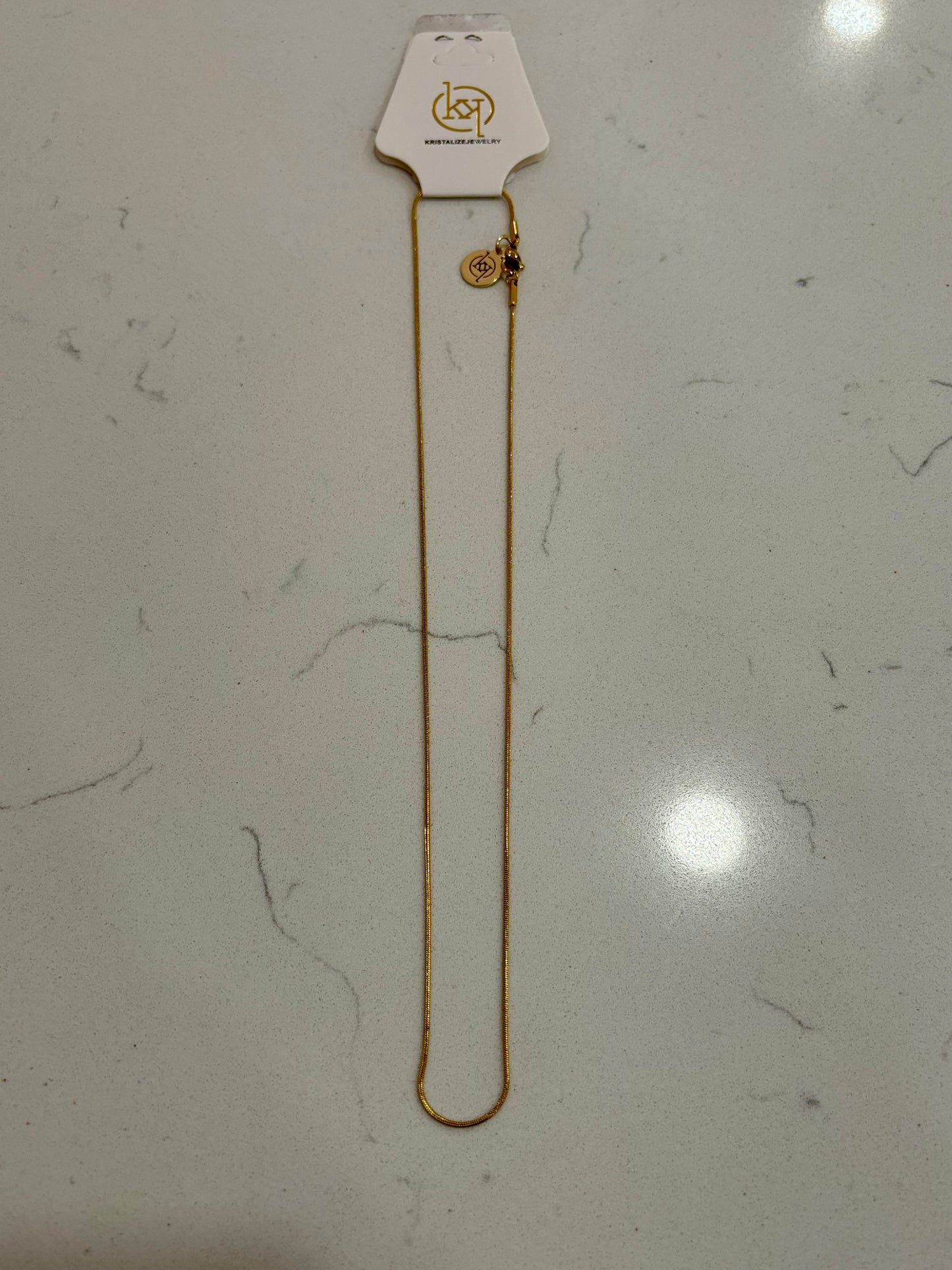 Herringbone Charm Bar Chain