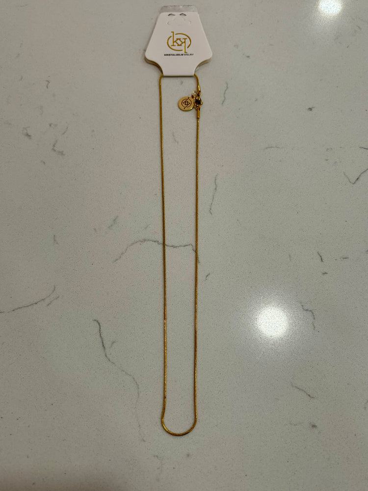 Herringbone Charm Bar Chain