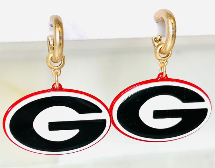 Georgia Bulldogs Hoop Earring