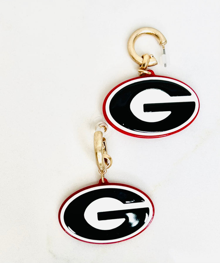 Georgia Bulldogs Hoop Earring