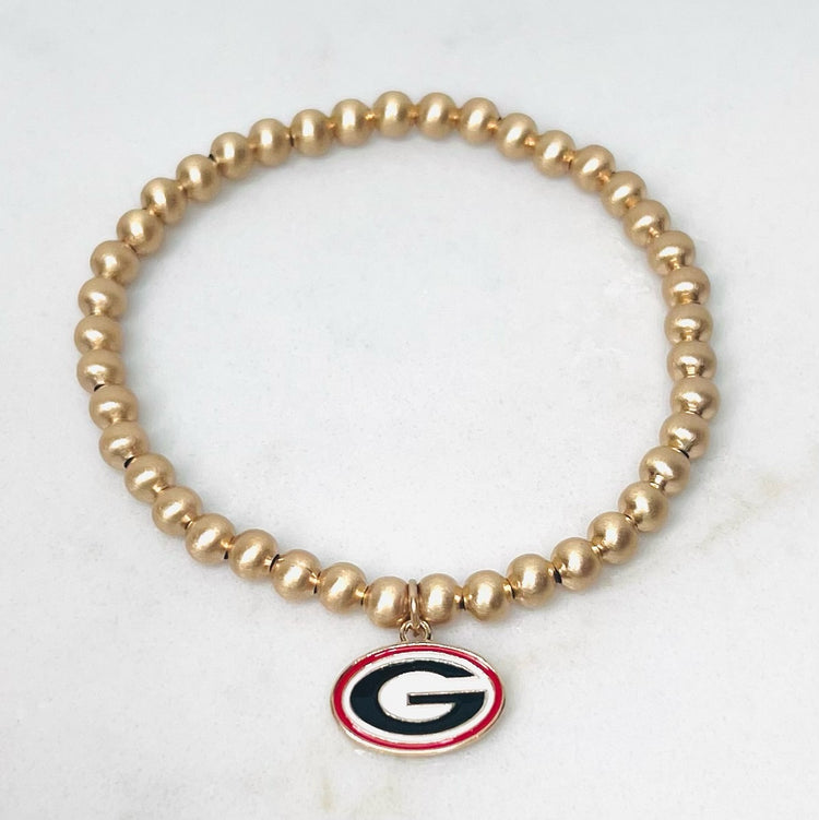 Georgia Bulldog Beaded Basic