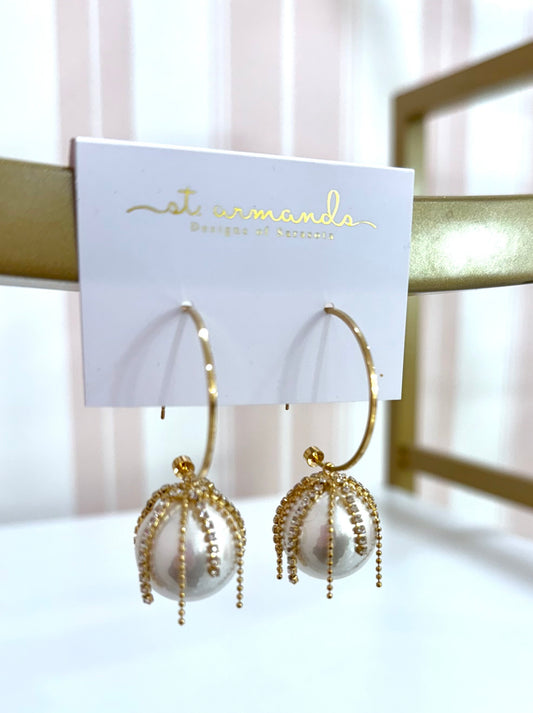 Pearl Party Hoops