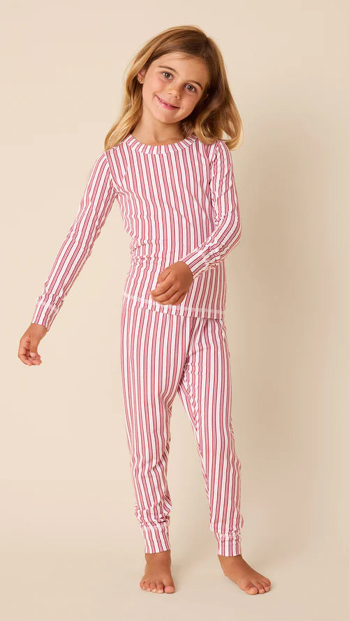 Holiday Stripe Kids Pajamas