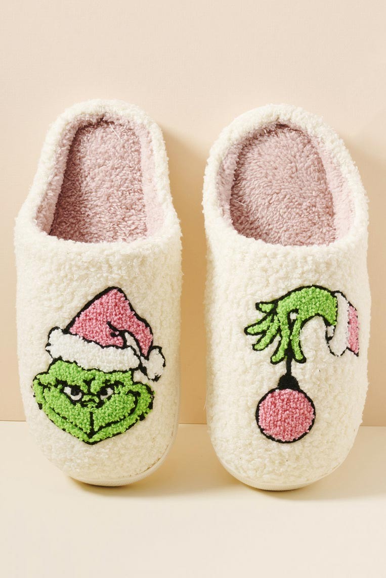 You're A Mean One Slippers