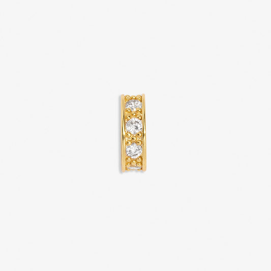 Pavé Charm Link In Gold-Tone Plating