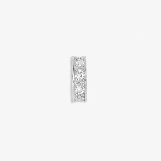 Pavé Charm Link In Silver Plating