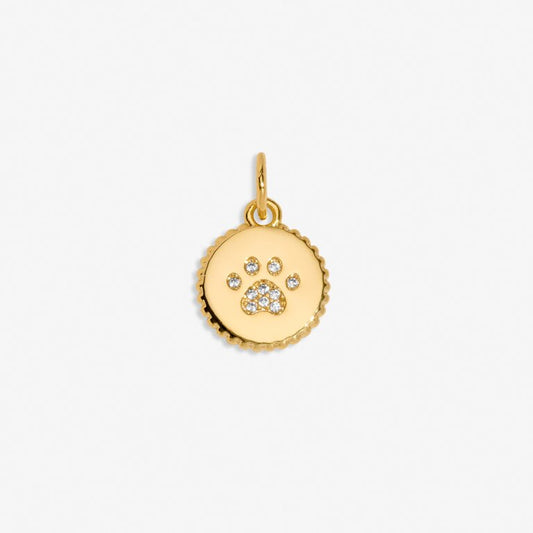 Pawfect' Small Charm In Gold-Tone Plating
