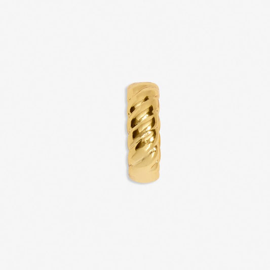 Rope Charm Link In Gold-Tone Plating