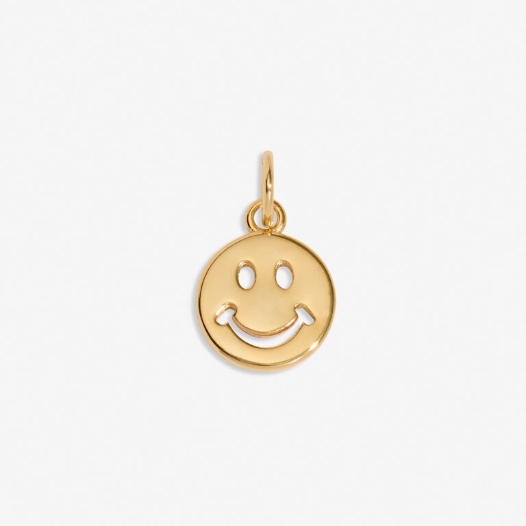 Smile' Small Charm In Gold-Tone Plating
