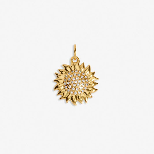 Sunflower' Medium Charm In Gold-Tone Plating